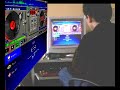 Scratching on virtual dj with keyboard and mouse