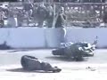 Bad motorcycle accident - crash - stupid biker