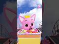 When Pinkfong First Time Rides Roller Coaster 🎢  #Hogi #shorts