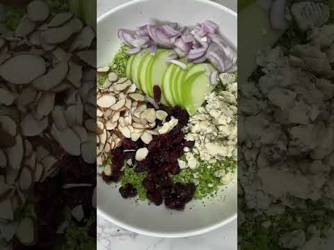 Shredded Broccoli Apple Crunch Salad