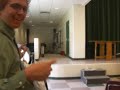 running around the prepatory with green shirt mr smith. woo!