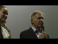 harrison ford pretends he doesn't remember daniel craig his name in this funny premiere speech at the london premiere of cowboys & aliens. james bond vs. indiana jones? harrison ford joking around with daniel craig. see also the premiere video: youtu.be daniel craig plays a cowboy named jake lonergan in a western with, you guessed it, aliens in the wild west. harrison ford plays colonel dolarhyde. olivia wilde is also staring in this movie. produced by steven spielberg among others. directed by jon favreau. released 17 august 2011 by paramount pictures video footage shot at the o2 or millennium dome as they use to call it, in hd 720p on a panasonic tm700. edited in final cut pro x. music created in garageband using a loop titled 