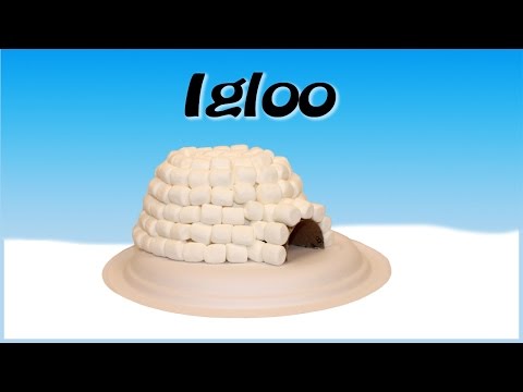 Bricolage igloo avec des guimauves