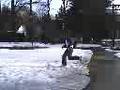 Jesse Getting Pwned By the snow mound