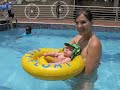 odin goes for a swim