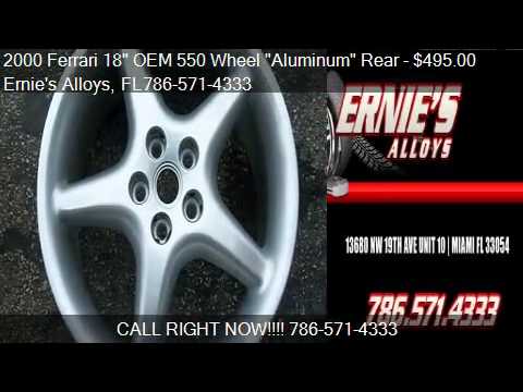 2000 Ferrari 18″ OEM 550 Wheel “Aluminum” Rear 18″ x 10.5 –
