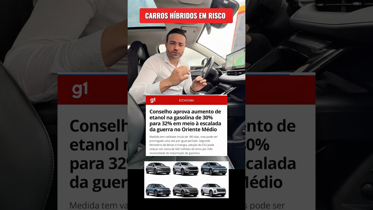 CARROS HÍBRIDOS EM RISCO 🚨 #etanol #gasolina #byd #haval