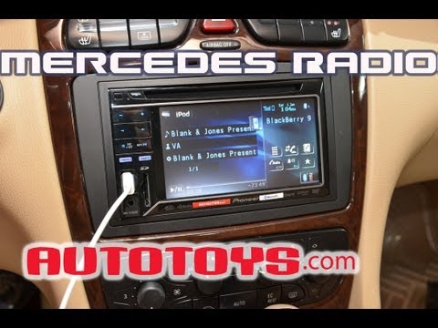 Mercedes C240 C-Class Radio W203 Double Din Radio Removal Pioneer Installation AutoToys.Com