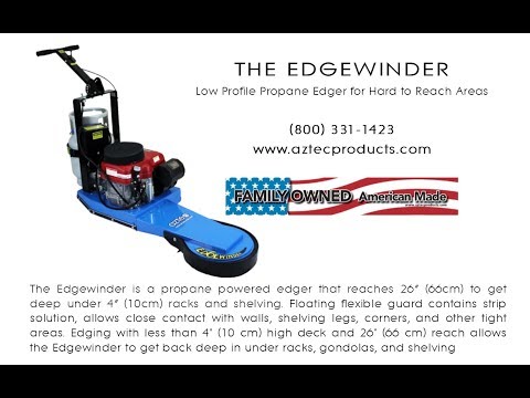 The Aztec Edgewinder is powered by the Kawasaki 603cc engine, which is EPA, CARB, LEED and GS42 green certified for indoor use in approved areas, and meets the US green building council LEED IEQ credit 3.4 requirements.