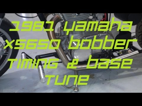 how to set xs650 timing