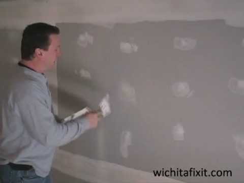 how to patch screw holes in drywall