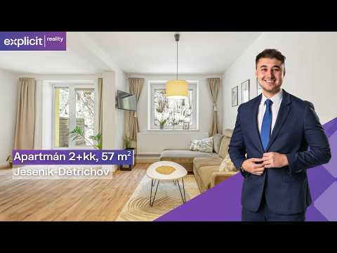 Video Prodej apartmánu 2+kk 57 m², Jeseník - Dětřichov