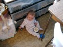 Sienna Playing with Her Spoon Sienna Playing with Her Spoon