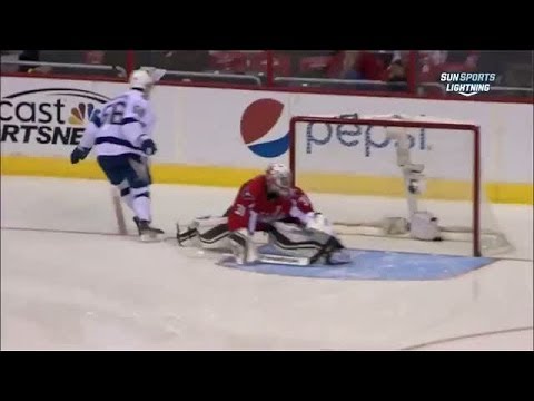 Video: Nikita Kucherov puts the moves on Grubauer