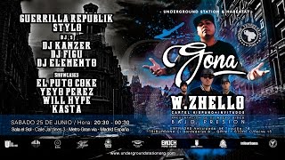 Und3rground Station & Habeatat Presentan: Por primera vez en Madrid en su gira por Europa a GONA