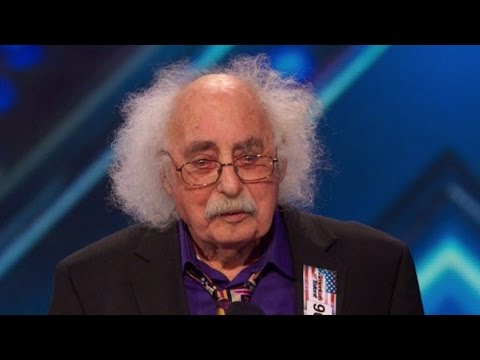 she - 84 year old Ray Jessel, just started his singing career a few years ago. When he went on stage, he caught the audience in a nice