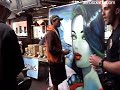 Aerosol Artist Caleb Aero painting Live  for a charity event