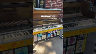 Fixing another public piano for free