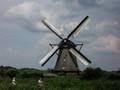 Kinderdijk molens fietsers Alblasserwaard