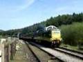 Deltic arriving at Levisham Station