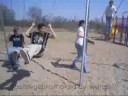 Austin Gets Smoked by Swings!!!!
