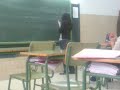 Carolina en el encerado