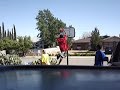 Watch the end boy in blue falls and breaks HIS face BLOW.