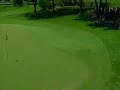 ゴルフのスーパーショット、一回止まったボールがカップに ｜ゴルフ面白動画