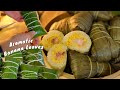 Vietnamese Sticky Rice Wrapped In Banana Leaves