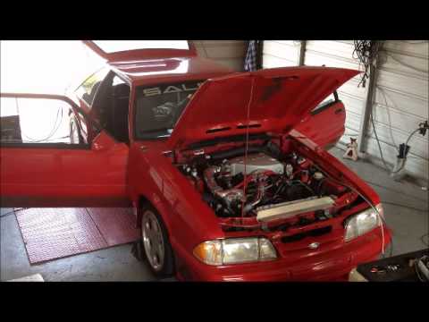 ajms - Real 1993 Saleen #86 Fox Mustang with a JMS Boss 347ci Engine = 534rwhp on 93 octane!! TFS Track Heat Heads and Intake TFS Stage 1 Cam Vortech V1 S-Trim @ 10...
