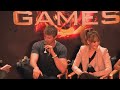 Jennifer Lawrence, Alexander Ludwig and Amandla Stenberg of 