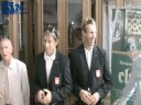 Olimpijczycy przed rektoratem