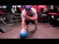 MedBall Push-up w/ Shoulder Tap - With one hand on a MedBall, perform a push-up and in the upright position take the hand that is not on the ball and touch your opposite shoulder. Key is to maintain balance and control while completing the shoulder tap. Do 12-15 reps with each side.