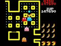 you all know ms. pac-man. four different mazes. the game boy version, and the game boy color version, for that matter, have six different mazes! this video is from the game boy color version. that one's prettier. this is level 17, the first time we see 