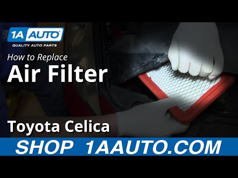 How To Install Replace Engine Air Filter 2000-05 Toyota Celica