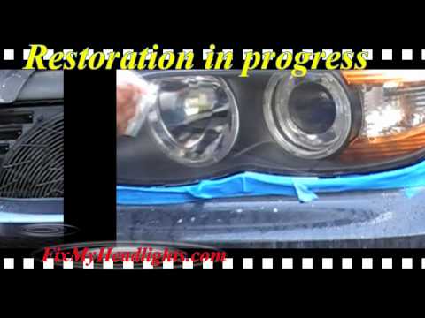 BMW X5 Headlight Restoration Kit DIY or Headlight Restoration Service or Headlight Replacement