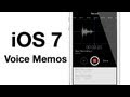 iOS 7 beta 2: Voice Memos - YouTube