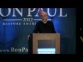Senator Tom Davis endorses Ron Paul at Rally in Myrtle Beach SC, 1-15-12 (Full event)