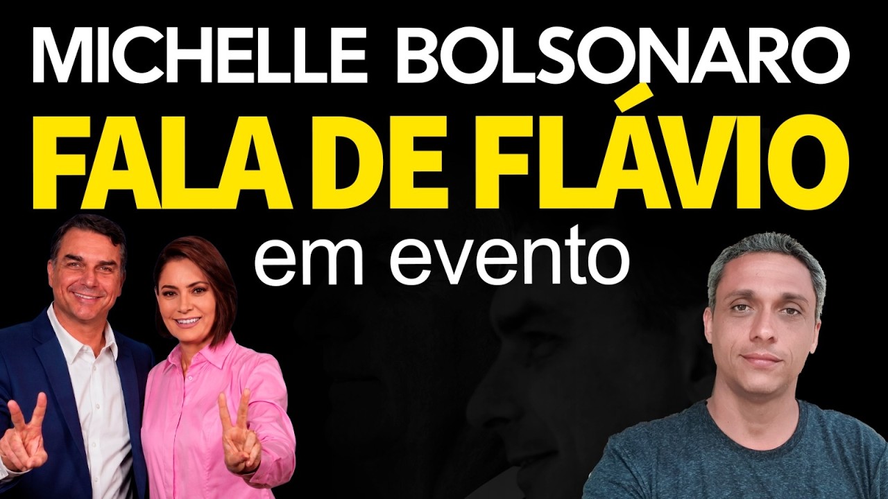 VAI DAR CERTO! Michelle Bolsonaro fala de Flávio em Brasília durante evento