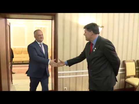 Президент Республики Молдова Игорь Додон встретился с заместителем Администратора Бюро USAID по Европе и Евразии Броком Бирманом