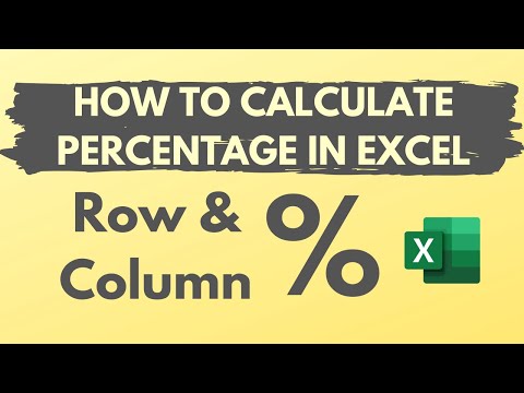 video-linktoworks-How to calculate Column and Row percentage using Excel
