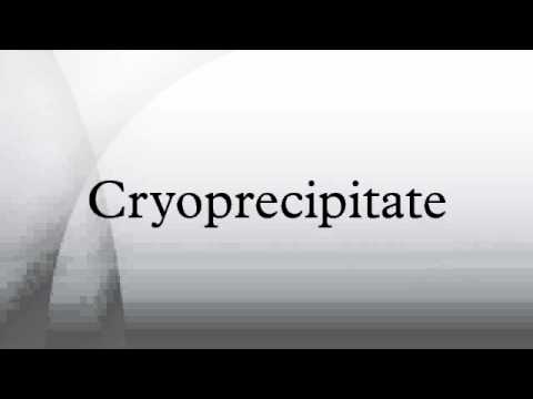 how to administer cryoprecipitate