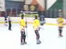 tommy bruce ties it 1-1 with a backhand goal, assisted by greg thompson.

professional inline hockey association (piha)
western conference final, game 1
pikes peak prowlers at southside snipers

pro roller hockey