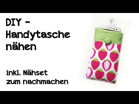 DIY - Handytasche nähen ( inkl. Nähset zum nachmachen )
