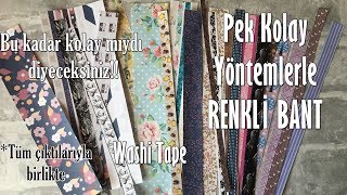 DIY Washi Tape  Renkli Bant Yapımı