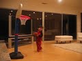 Aston Trejo learns to flick his wrist when he shoots!