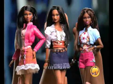 2009 º by Barbie SO IN STYLE ( S.I.S) styling hair doll commercial