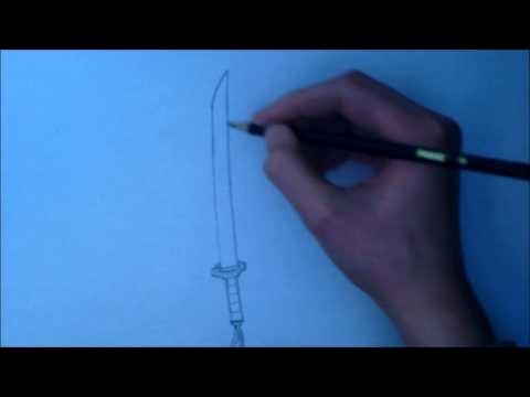video-linktoworks-How to Draw a Katana (Samurai sword) - YouTube
