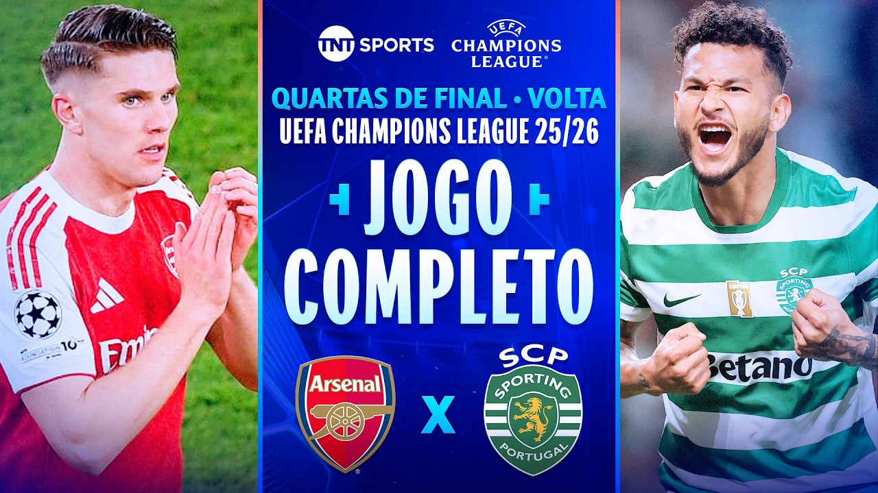 Arsenal 0X0 Sporting | Jogo Completo | Quartas De Final | Champions League 2025/26