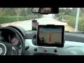 iPad Fahrzeug-Halterung von Brodit - Einbau in Abarth 500